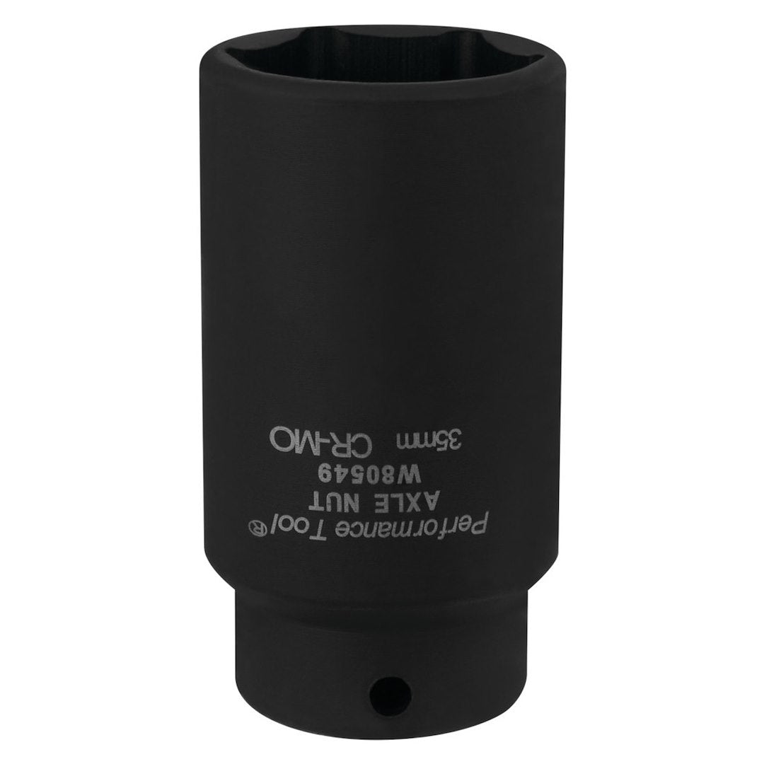Perform Tool W80549 Axle Nut Socket, 35mm for Heavy-Duty Vehicle Maintenance