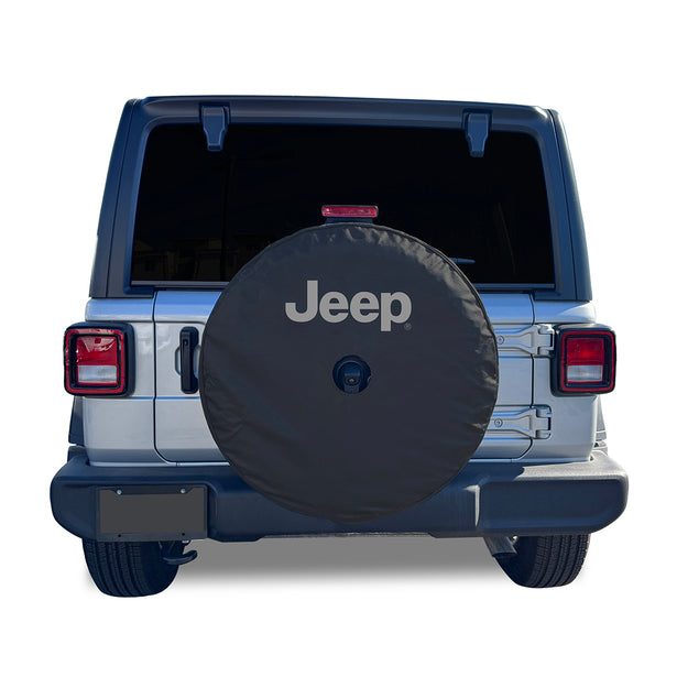 COVERCRAFT Heavy Duty Jeep Logo Spare Tire Cover - Part Number STW1103BK