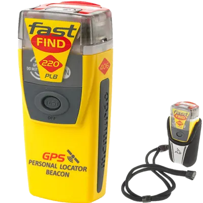 MCMURDO PLB FastFind 220 with Flotation – Compact Personal Locator Beacon for Emergency Survival