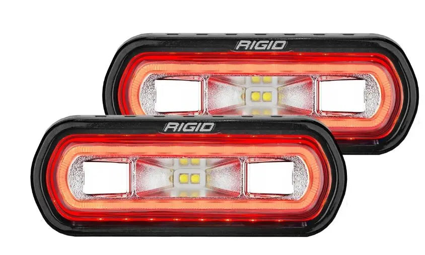 Rigid Industries SR-L Series LED Spotlight with Red Halo - Part Number 53122