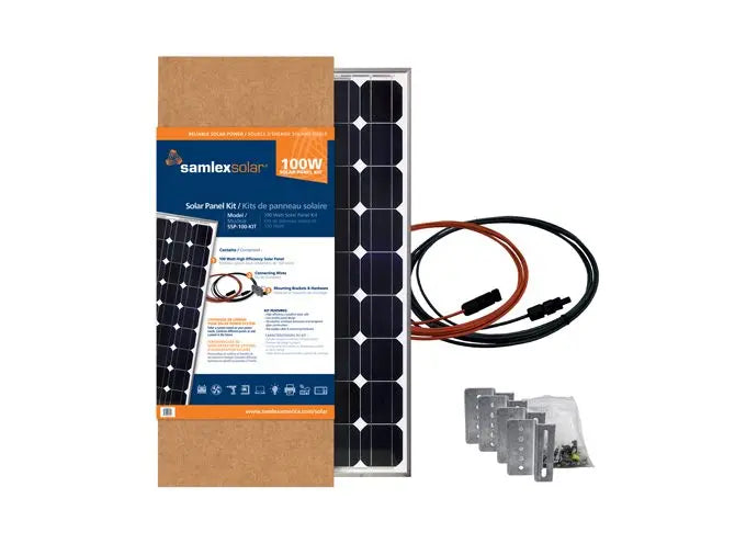 Samlex Amer SSP100KIT 100W Solar Panel Kit for Reliable Off-Grid Power