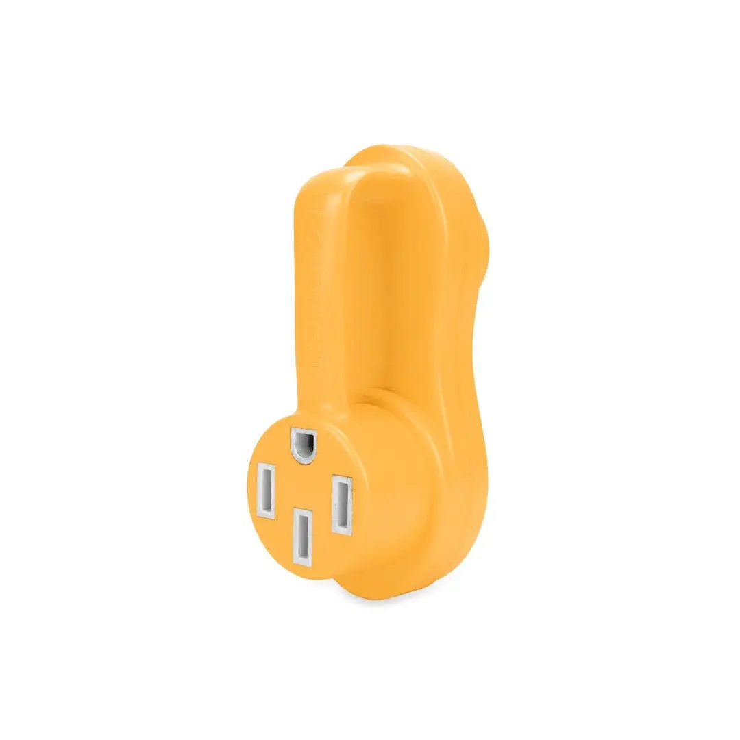 Camco PowerGrip Offset Adapter 15 Amp to 50 Amp - Model 55137 by CAMCO