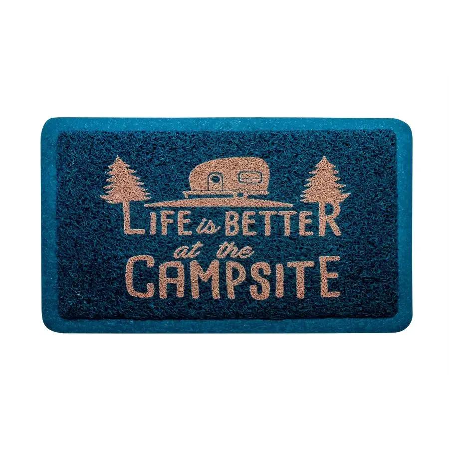 Camco Libatc Scrub Rug in Blue and Orange, Small - Model 53201 by CAMCO