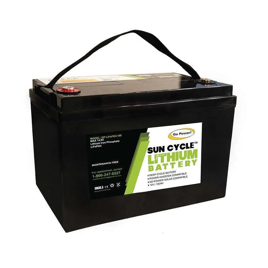 Go Power 100 Amp 12V Solar Battery (Part #82738)