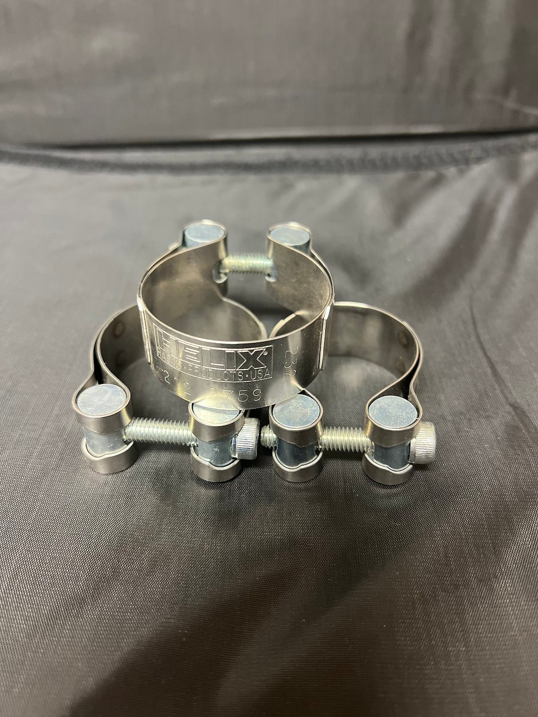 HELIX RACING Stainless Steel Muffler Clamp 1.69 for Exhaust System Security