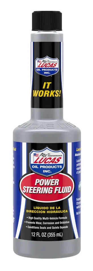 Lucas Oil Power Steering Fluid 12 oz - Smooth Steering Performance