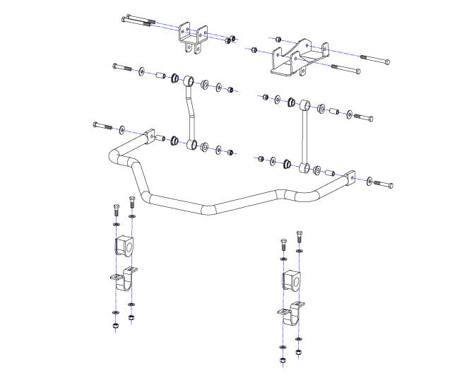 Roadmaster Rear Sway Bar for RAM 2019-2022 – Enhanced Stability and Handling