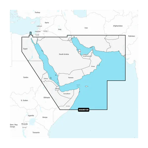 Garmin Carto GCM010C122900 Gulf & Red Sea Navigation Charts