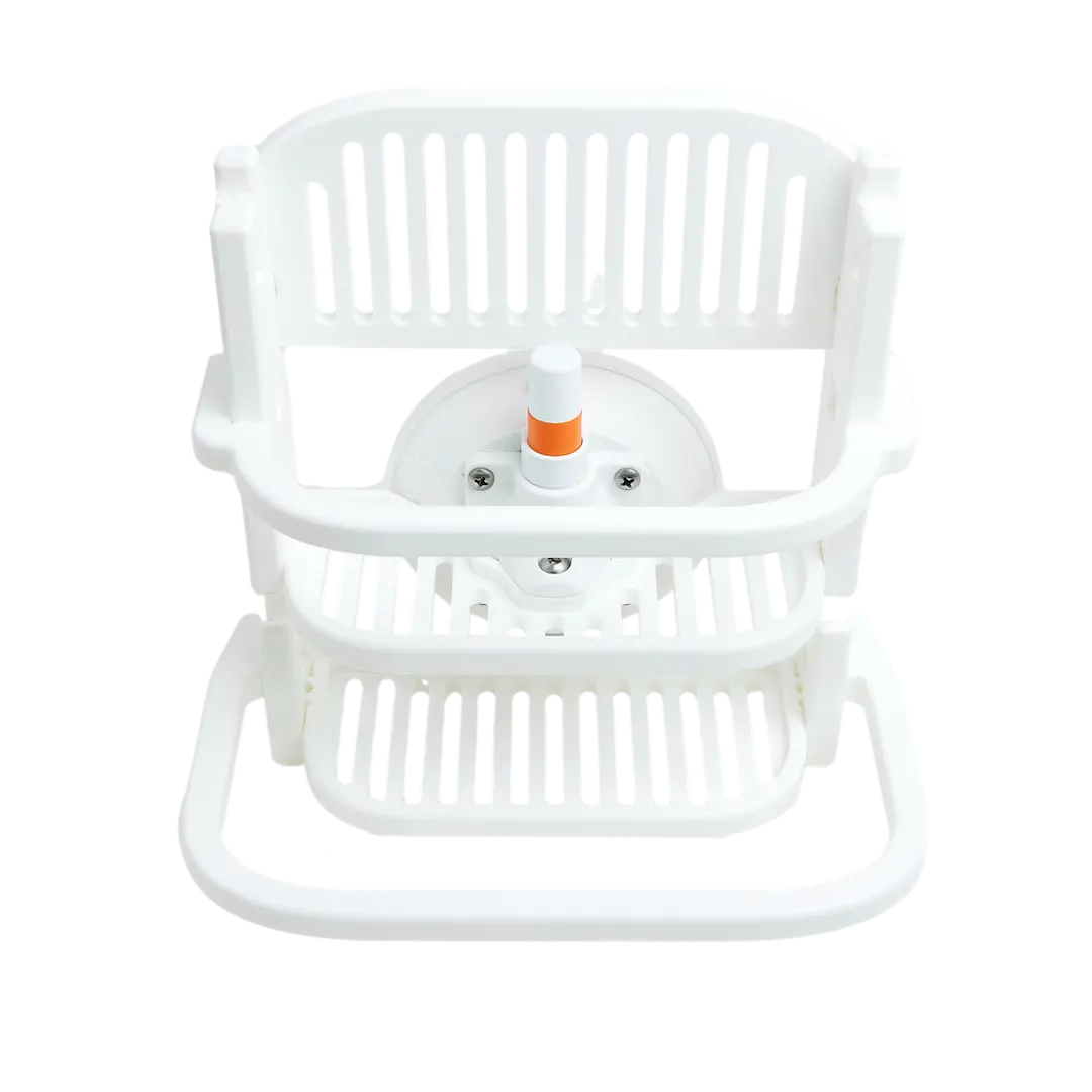 Seasucker SM8100W White Shower Caddy – Durable Bathroom Organizer with Strong Suction Cups