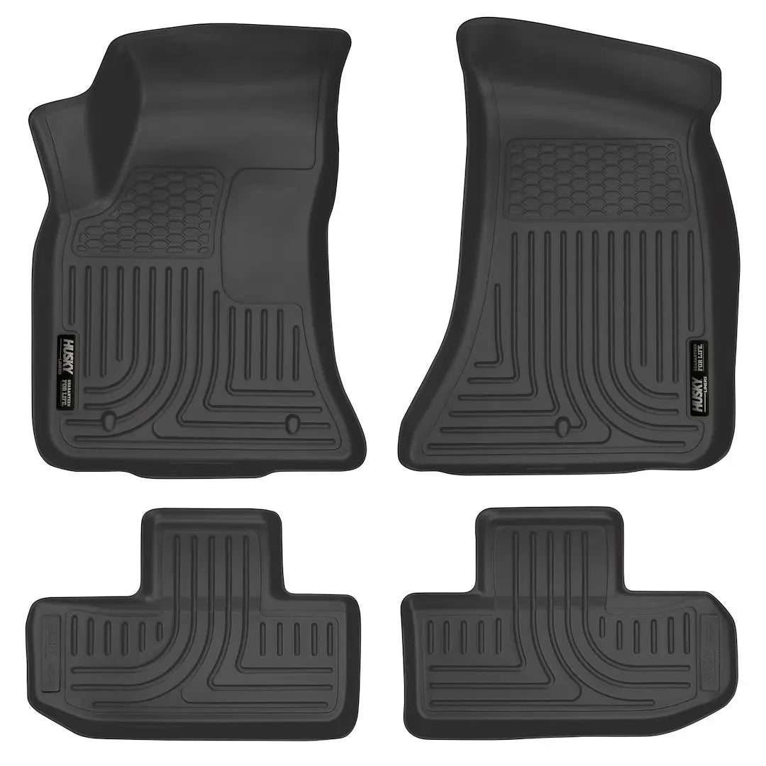HUSKYLINER WB Challenger 4-Piece Black Floor Mat Set for Dodge Challenger (2016-2023)