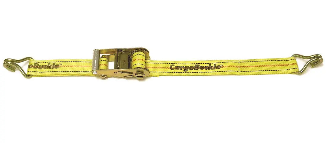 IMMI F14069 Ratchet Strap with Double J-Hooks for Secure Cargo Tie-Downs