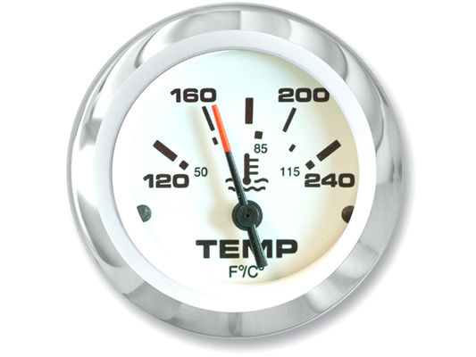 Sierra Marine 65509P Lido Water Temperature Gauge for I/O and Inboard Applications