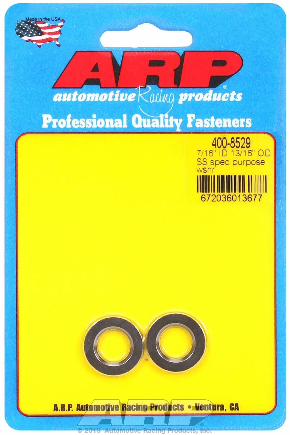 ARP 4008509 7/16 inch ID x 13/16 inch OD Stainless Steel Washer