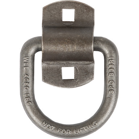 Buyers Prod 1/2 inch D-Ring with 2-Hole Bracket (Part Number B38PKGD)