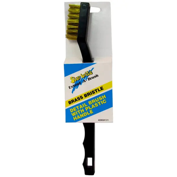 Star Brite Detail Brush with Plastic Handle - Precision Cleaning Tool