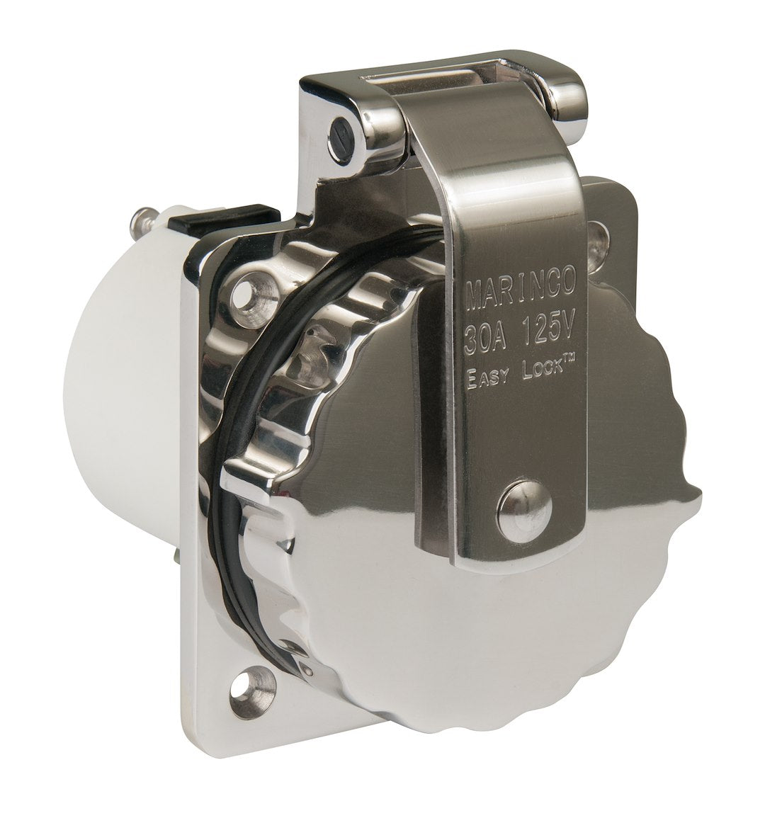 Marinco 30A Stainless Steel Inlet – Durable Marine Power Connection