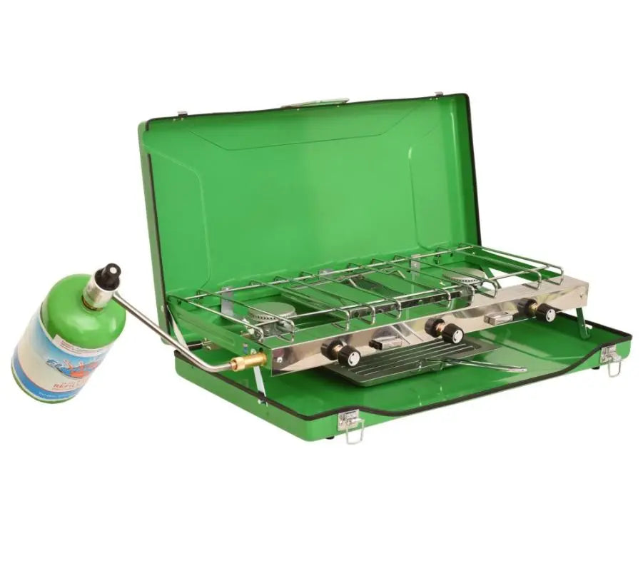 Flame King Portable 3-Burner Propane Gas Camp Stove - YSNBBQ136