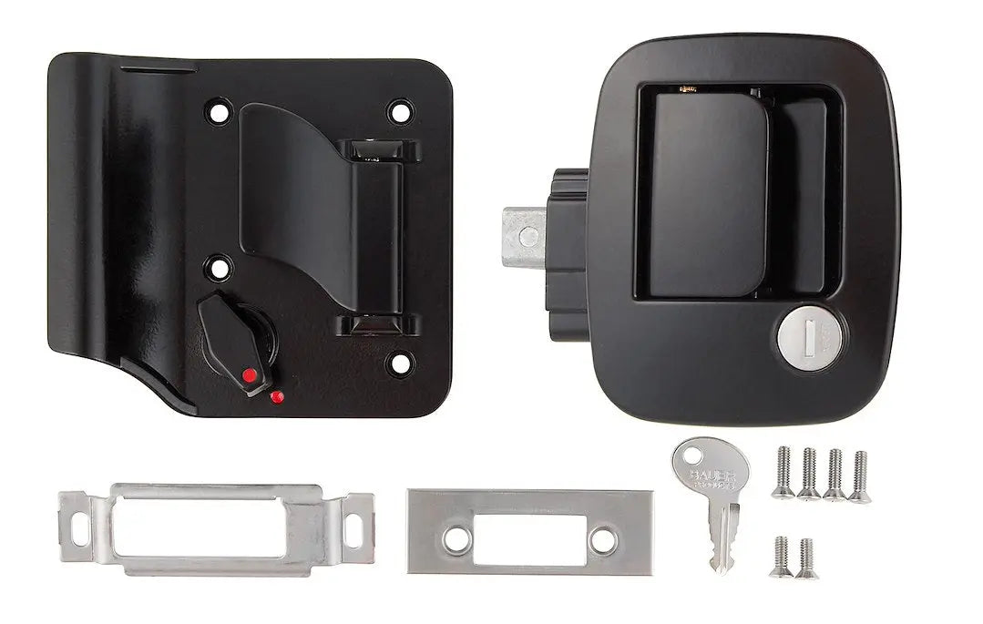 AP Products Bauer Metal Travel Trailer Lock Black (Part #013688)