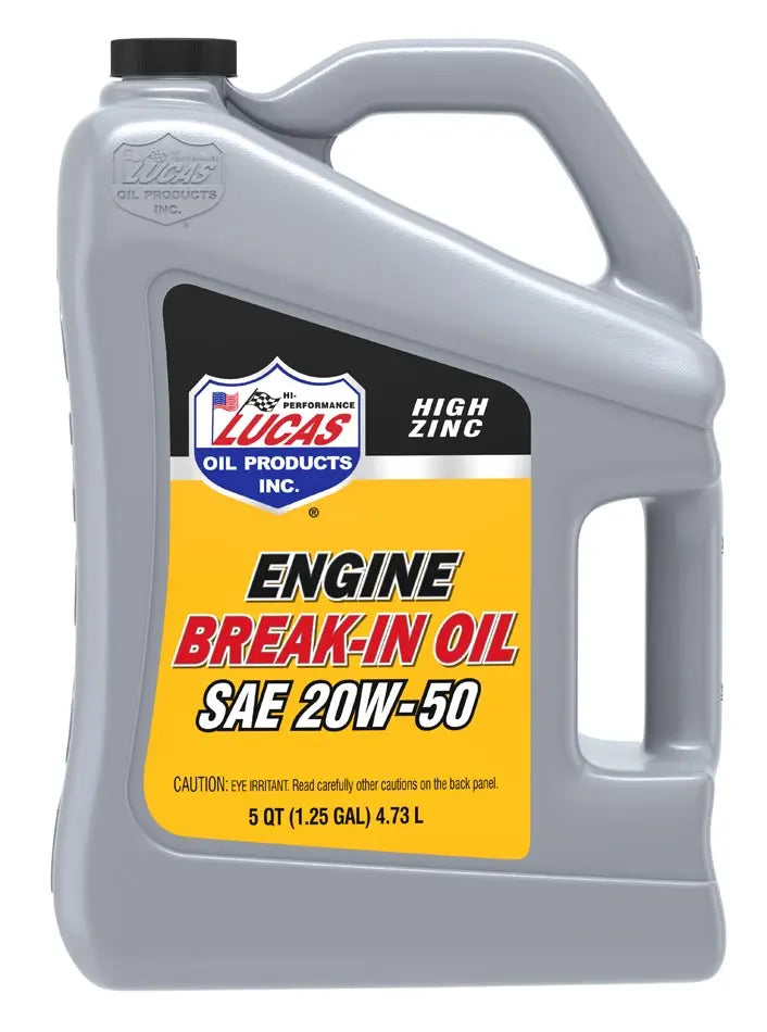 Lucas Oil SAE 20W-50 Break-In Oil - Part Number 10636