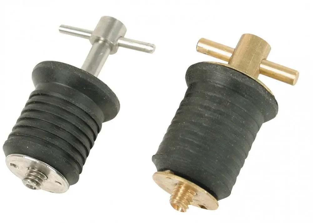 Whitecap Industries S0291C 1' Bailer Plug - Screw Type for Marine Applications