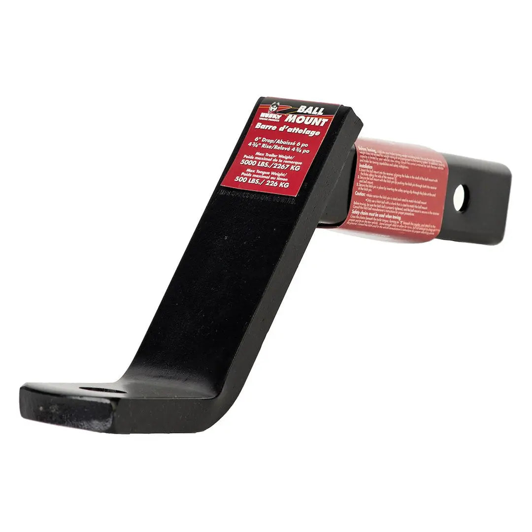 Husky Towing Ball Mount Class III 11-1/2 x 4-3/4 x 6 inches with Heavy-Duty Construction