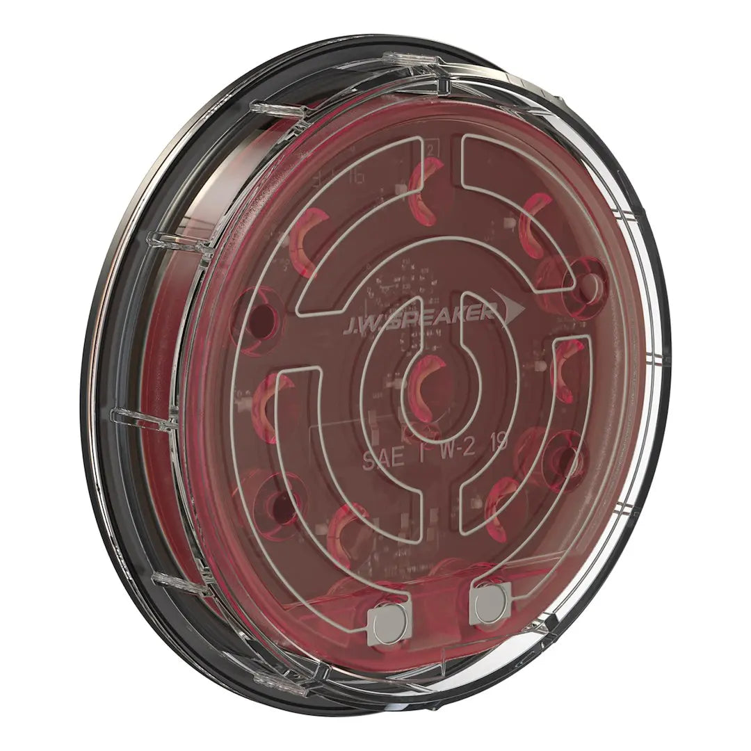 JW Speaker 234-12/24V Red Flasher – Reliable LED Warning Light for Commercial Vehicles