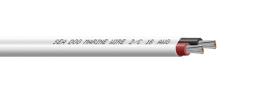 Sea Dog 8016207 16-2 AWG Duplex Marine Boat Wire, 500-Foot Spool