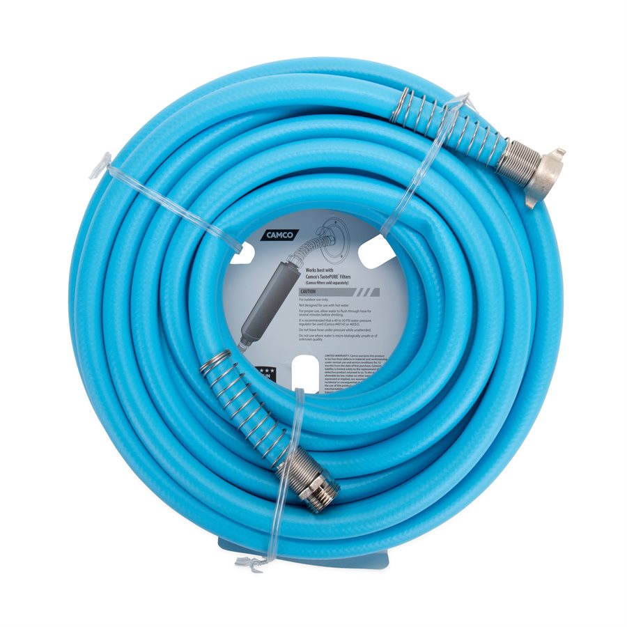 Camco EVOFLEX 50' Drinking Water Hose - 5/8 Inch Durable Flexible Water Hose