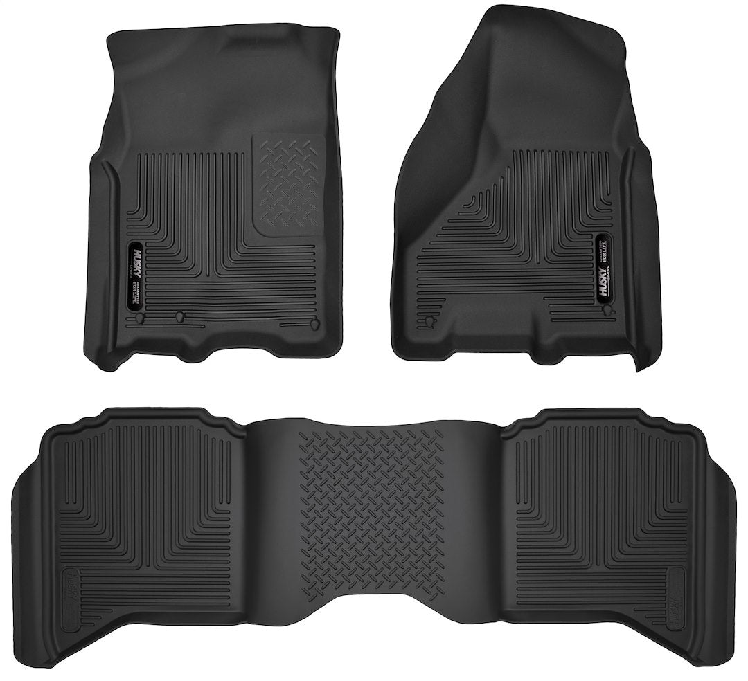 HuskyLiner XC Front and Second Row Floor Mats for 2009-2018 Ram 1500 Crew Cab