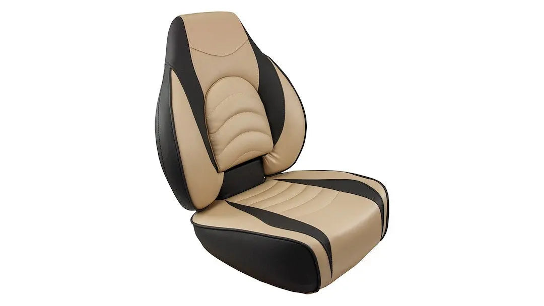 Springfield Fish Pro 1 Tan/Char - Durable Marine Seat Cover (Part #10416841)