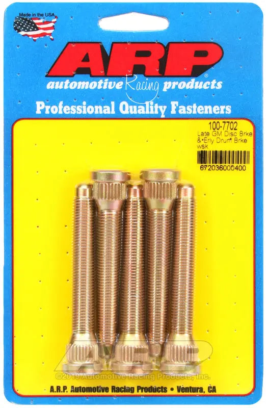 ARP 1007702 Wheel Stud 7/16 inch x 20, Pack of 2