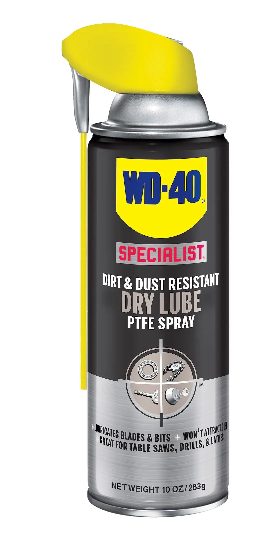WD-40 Specialist Dry Lube 10 oz. - Fast-Acting Lubricant for Dry Environments