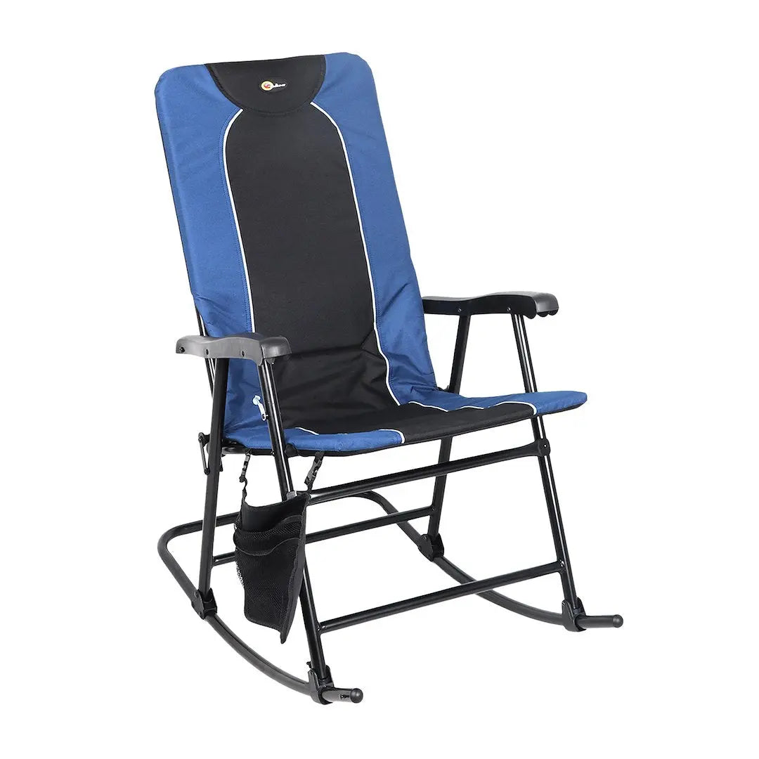 Faulkner Dakota Folding Rocking Chair in Blue and Black (49598H)