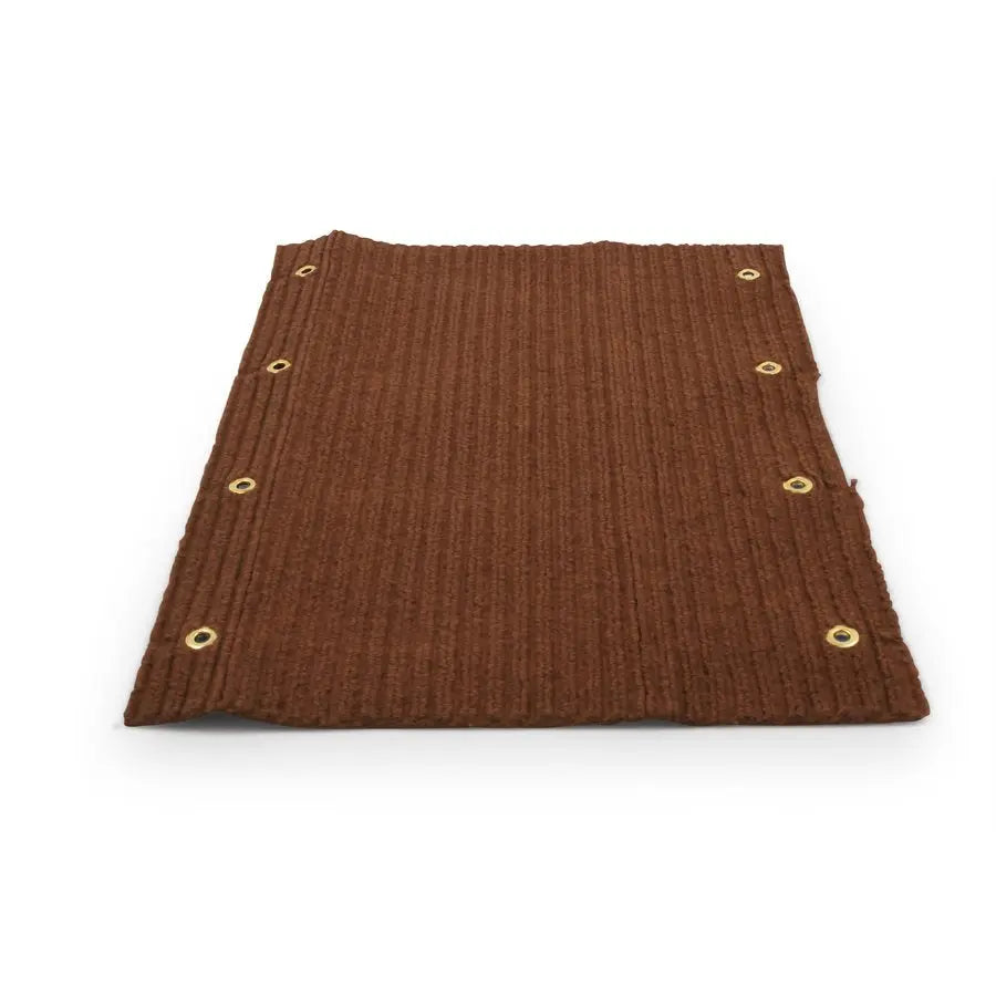 Camco Double Rib Rug 18 x 23 in Brown - Durable Indoor Mat by CAMCO