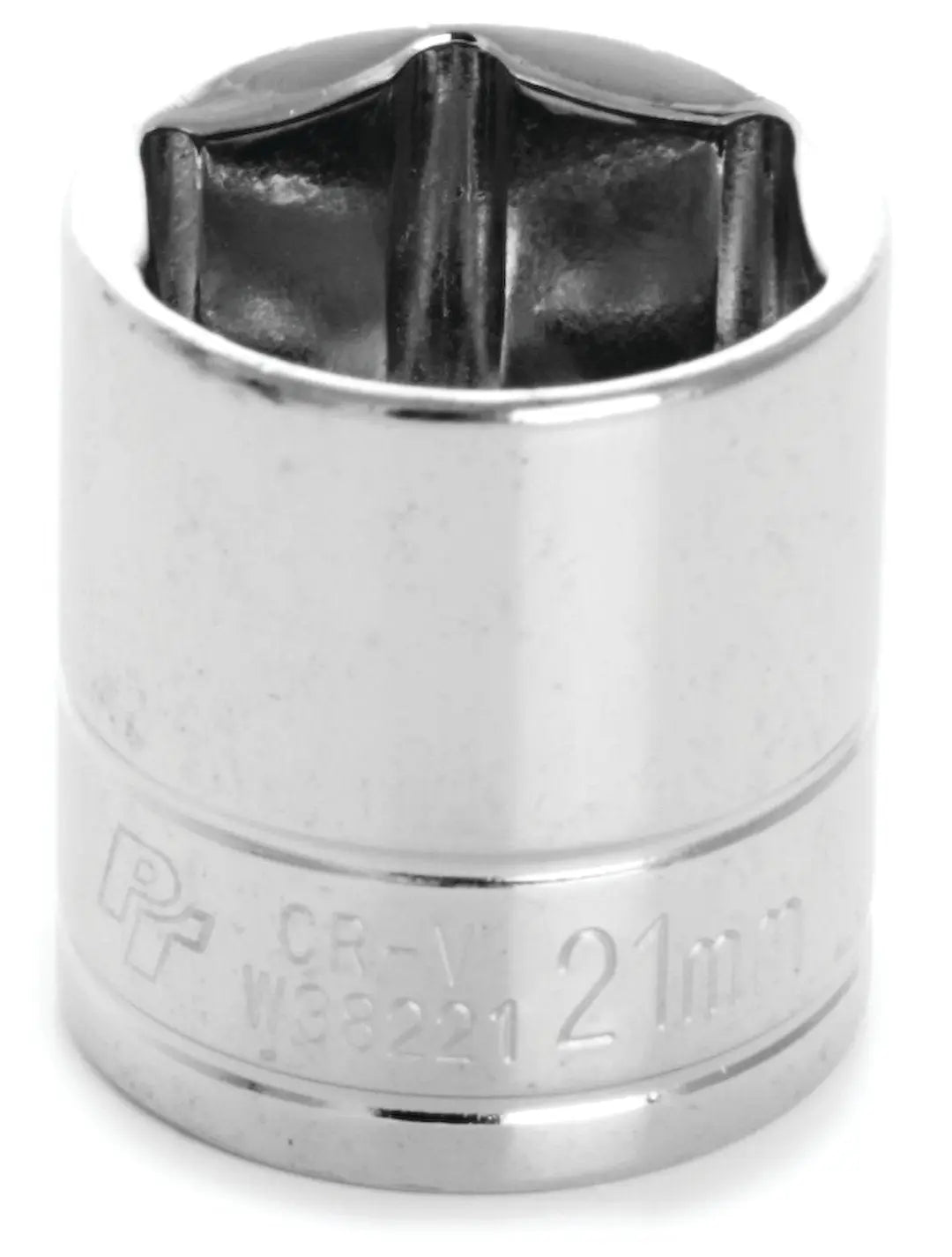 Perform Tool 21mm Socket - High-Quality Chrome-Plated Tool for Automotive and Mechanical Work