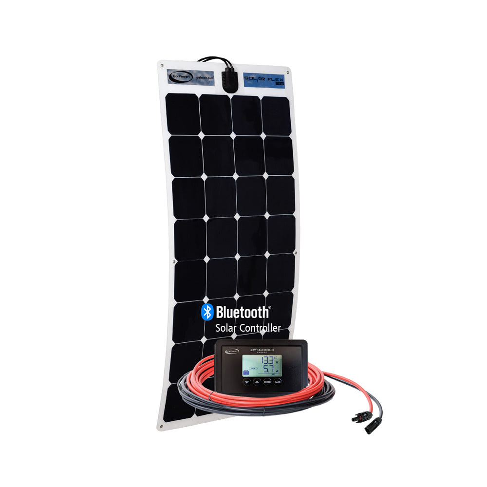 GO POWER GP-FLEX-110 110-Watt Flexible Solar Panel for RVs and Off-Grid Power Systems