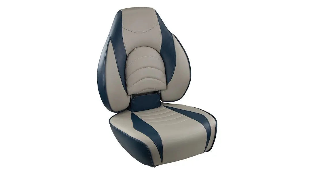 Springfield Fish Pro 1 Blue/Gray Fishing Boat Seat (Part Number 10416311)