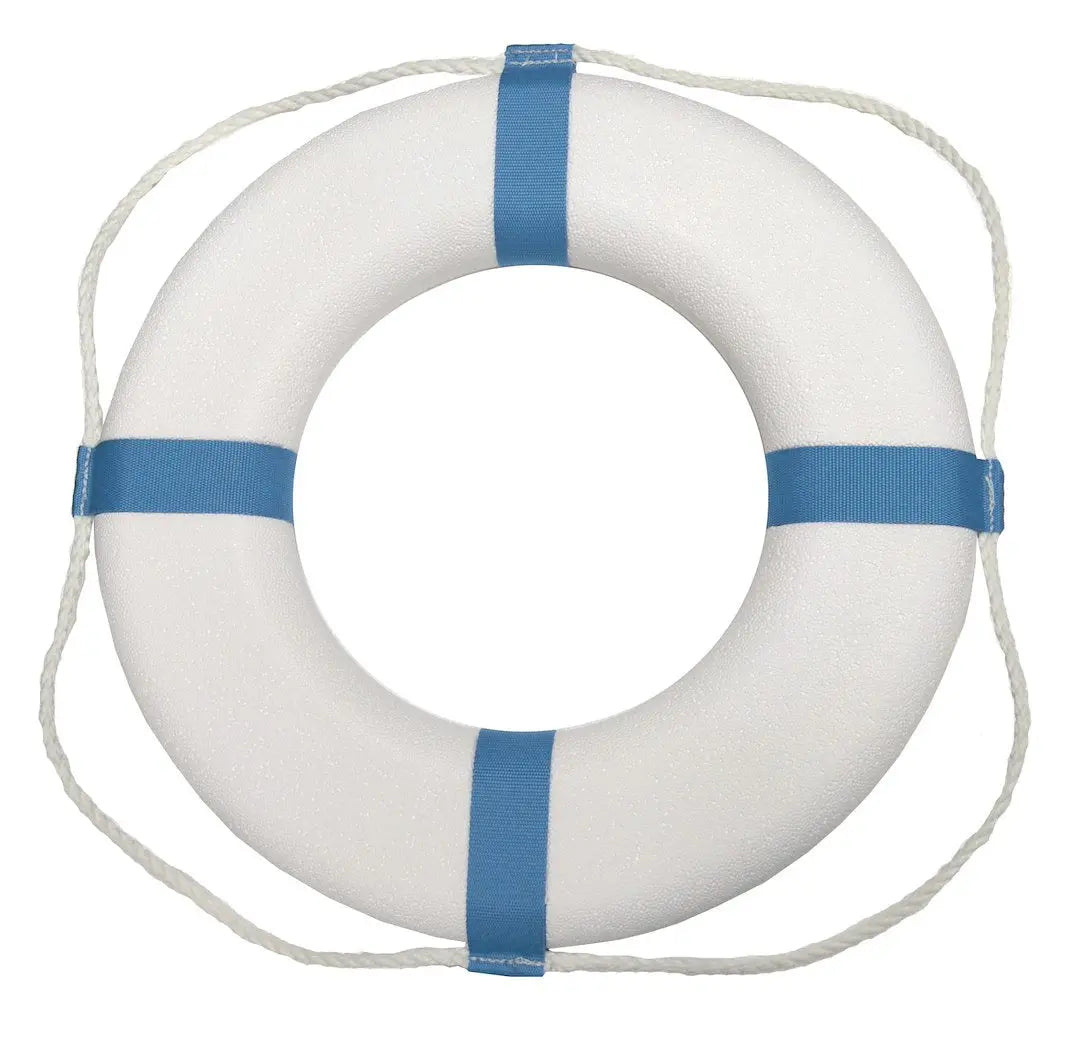 Taylor Made 25' White Decorative Ring Buoy - Classic Marine Safety and Decor