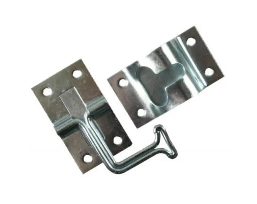 JR Products 11775 90-Degree T-Style Door Holder in Zinc