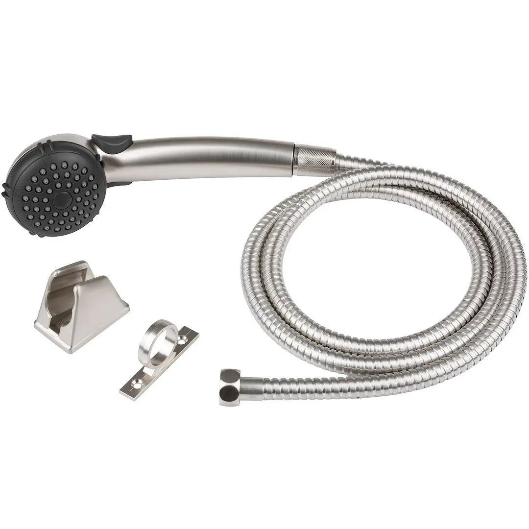 DURA FAUCET Single Shower Wand with Hose in Nickel, Model DFSA400KSN