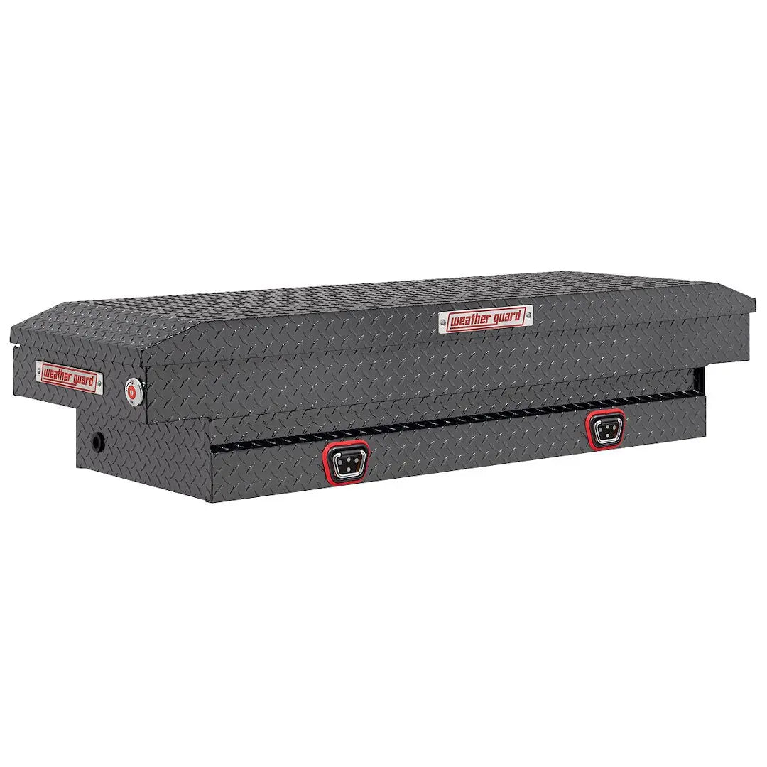WeatherGuard Saddle Box W51154604 for Truck Bed Storage, Durable Steel Construction