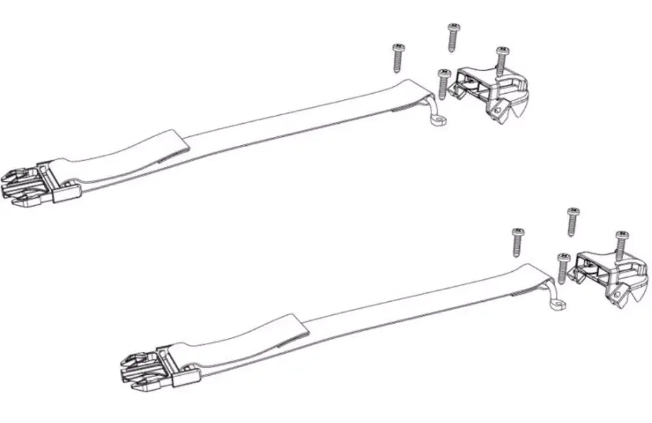 BAK Industries BAKFLIP Bottom Buckle Kit (Part #356A0003) – Durable Truck Bed Cover Hardware