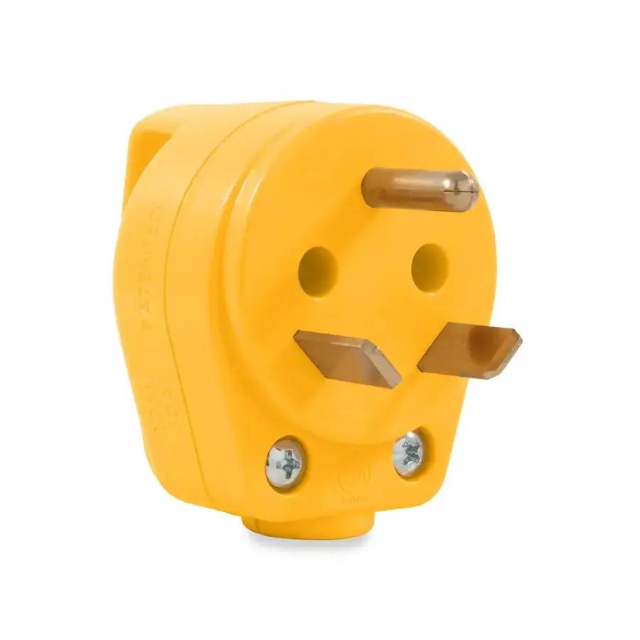 Camco 30Amp PowerGrip Mini Replacement Plug (Part #55283) by CAMCO