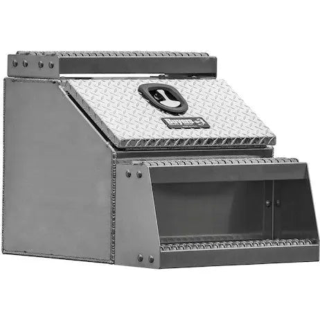 Buyers Products Toolbox 24H x 28D x 24W Aluminum Stepbox - Durable Storage Solution