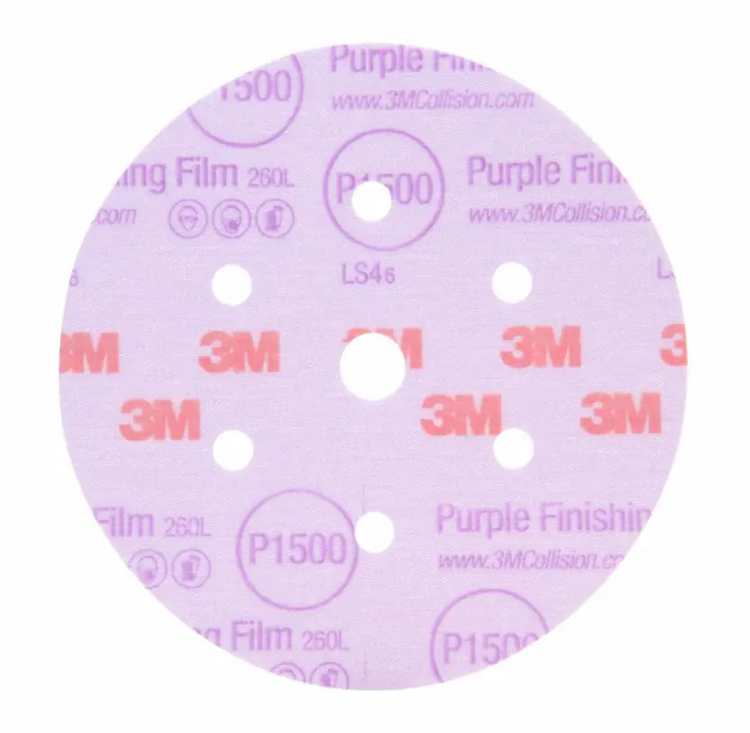 3M Hookit Finishing Film Disc DUS - 6-Inch Sanding Discs for Automotive & Surface Finishing