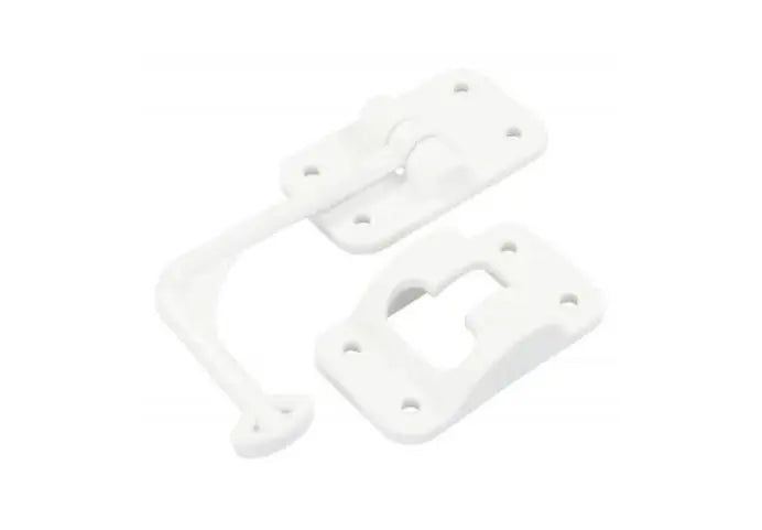 JR Products 10605 90° T-Style Door Holder with Push-Button Release
