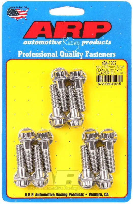 ARP SBC/GENIII LS 3/8 HBK Engine Bolt Kit - Part Number 4341202