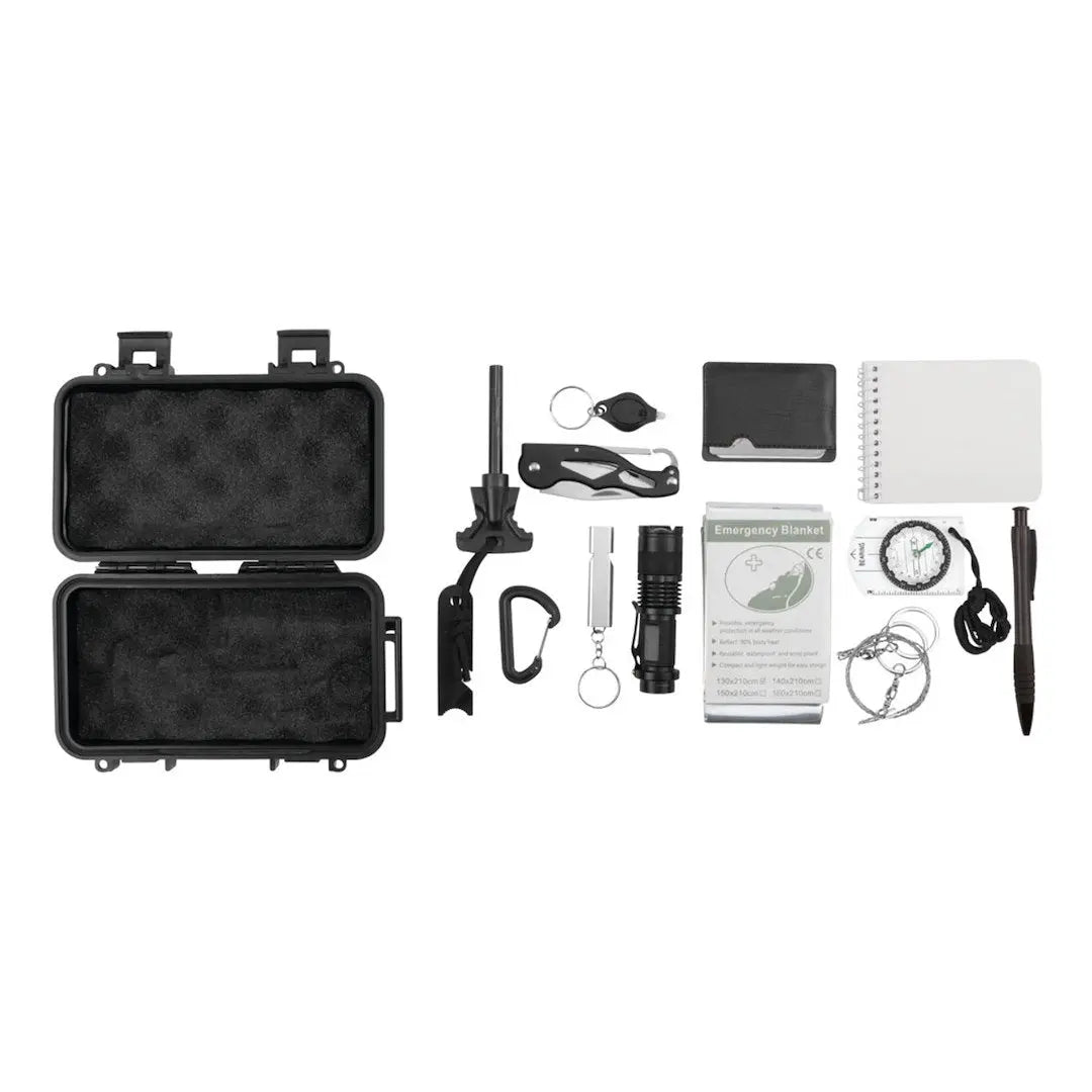 Perform Tool W9404 12-in-1 Outdoor Survival Kit for Emergency Preparedness