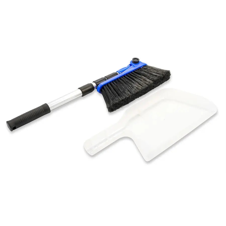 Camco RV Broom & Dustpan - Durable Cleaning Tool for Your Camper