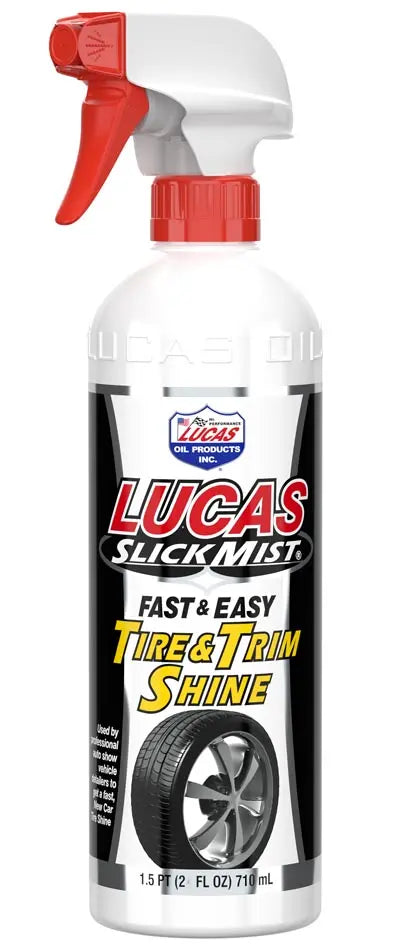 Lucas Oil Tire & Trim Shine - Enhance Vehicle Appearance with Long-Lasting Gloss